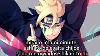 BORUTO "Naruto Next Generations" Opening 1 Full ' KANA BOON - Baton Road ( Lyrics ) chords