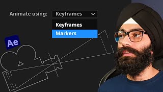 Animating After Effects Camera with Markers (keyframe-less approach)
