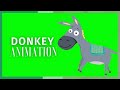 Free Donkey Animation Chroma Key Overlay | Green Screen Farm Animation for Beginners