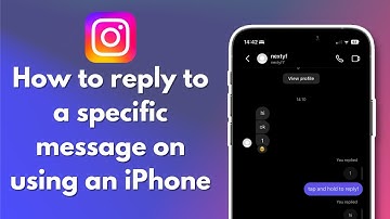 How to reply to a specific message on instagram using an iPhone 2024