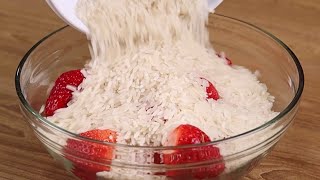 Stir strawberries with rice and the result will surprise you. by Super Recipes 2,553 views 1 year ago 3 minutes, 2 seconds