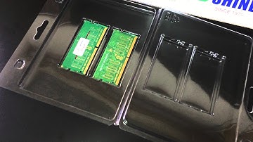 How to pack 4 ddr4 memory ram into plastic esd blister clamshell tray (www.memorypack.com.tw)