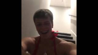 Meme page admin dressed as sexy Santa laughs for 9 seconds at drunk friend