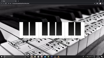 Piano using  HTML, CSS and JavaScript - CODE WITH NM