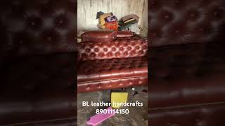 100% pure leather chesterfield vintage leather sofa set 🛋️lovely brown 🤎🤎🤎🤎📞8901114150