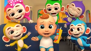 Coco Learns Animals on the Bus | Newborn Nursery Rhymes