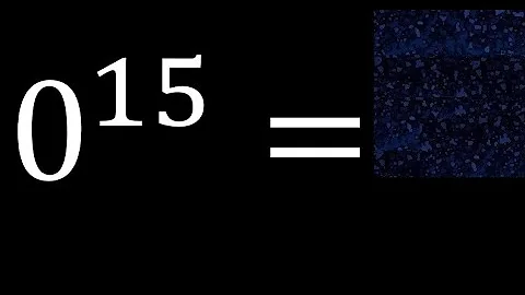 0 exponent 15 , number raised to the power, number above the number