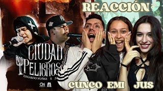 🇦🇷 [REACCIÓN] Ciudad Peligrosa - Edgardo Nuñez X Junior H (Video En Vivo) | TAMOS BIEN!