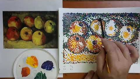 Painting in a tetrad color scheme