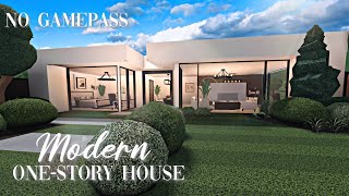 Roblox Bloxburg - No Gamepass Modern One-Story House - Minami Oroi