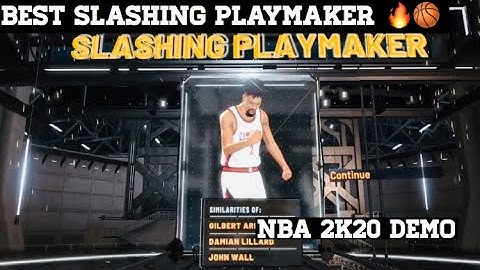 BEST SLASHING PLAYMAKER MYPLAYER BUILDER ON NBA 2k20 | NBA 2k20 DEMO GAMEPLAY/ MYPLAYER BUILDER