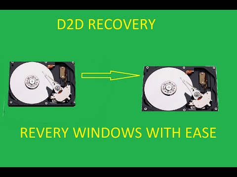 D2D (disk to disk) recovery of windows
