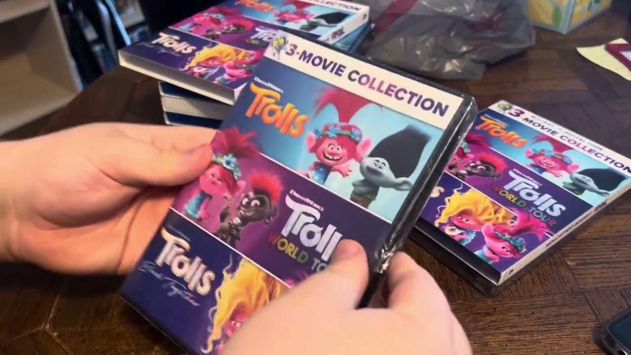 Trolls 3-Movie Collection DVD Unboxing