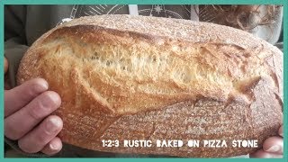 First time baking with a pizza stone- why? 🤣 : r/Sourdough