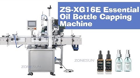 ZONESUN ZS-XG16E Automatic Essential Oil Eye Dropper Bottle Capping Machine With Vibratory Feeder