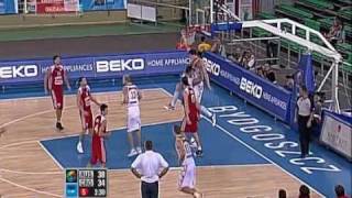 Mozgov blocks Turiaf Parker and dunks.avi
