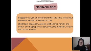 factual report text, analytical exposition text, and biography text