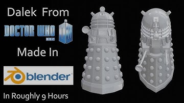 Dalek Modeling Timelapse in Blender 2.8
