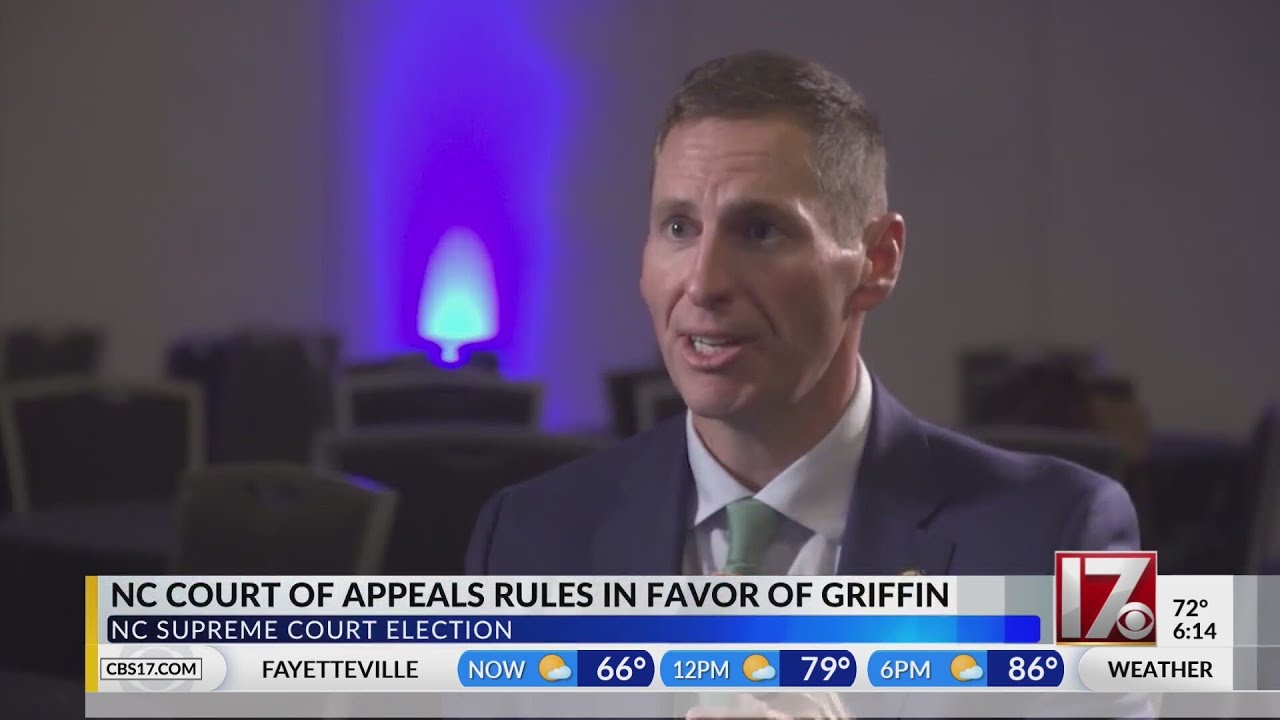 NC Court of Appeals rule in favor of candidate Griffin - YouTube
