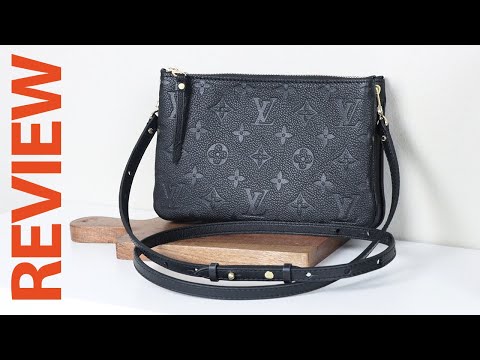 Shop Louis Vuitton Double Zip Pochette (chain shoulder bag mini black,  M68568) by Mikrie