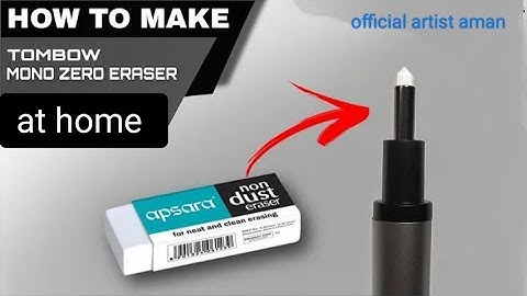 How To Make Tombow Mono Zero Eraser At Home || Easy se Step By Step #eraser #video