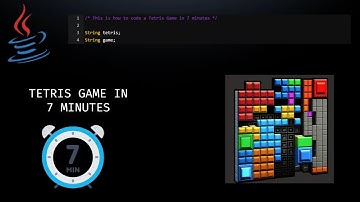 JAVA TETRIS GAME - How to code a Tetris Game in *7 MINUTES*