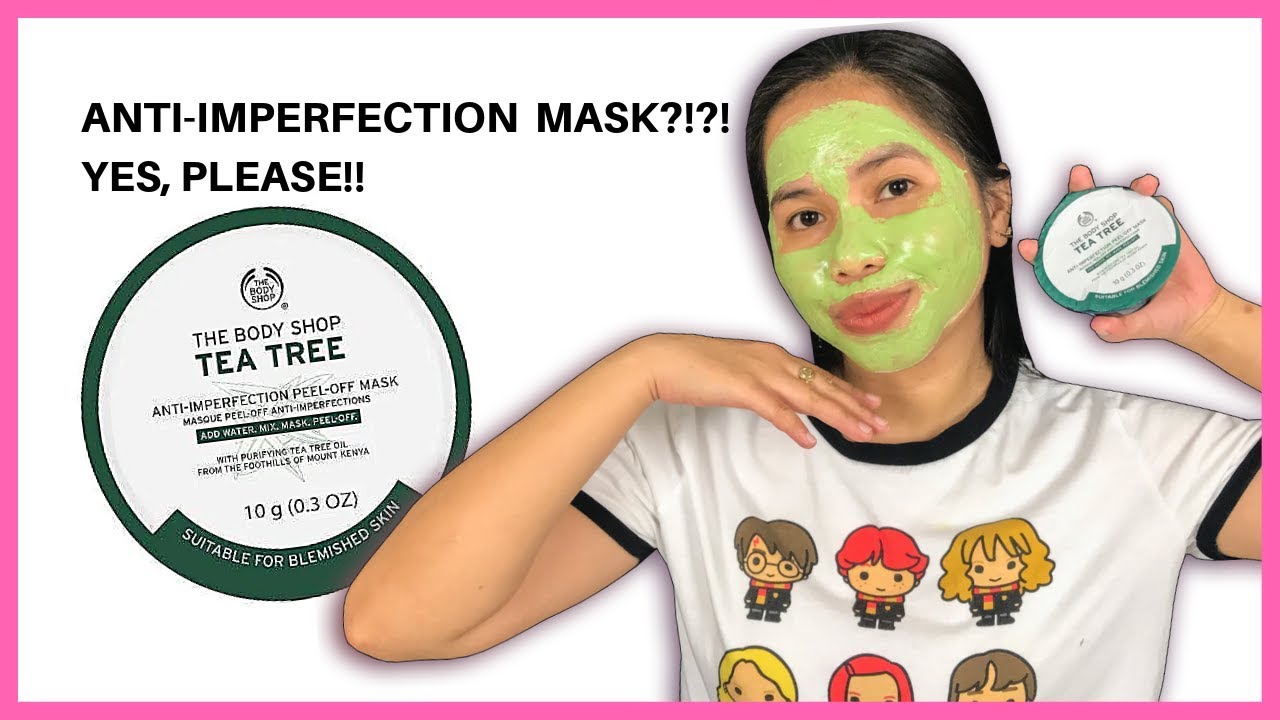 The Body Shop TEA TREE ANTIIMPERFECTION PEEL OFF Mask Review YouTube