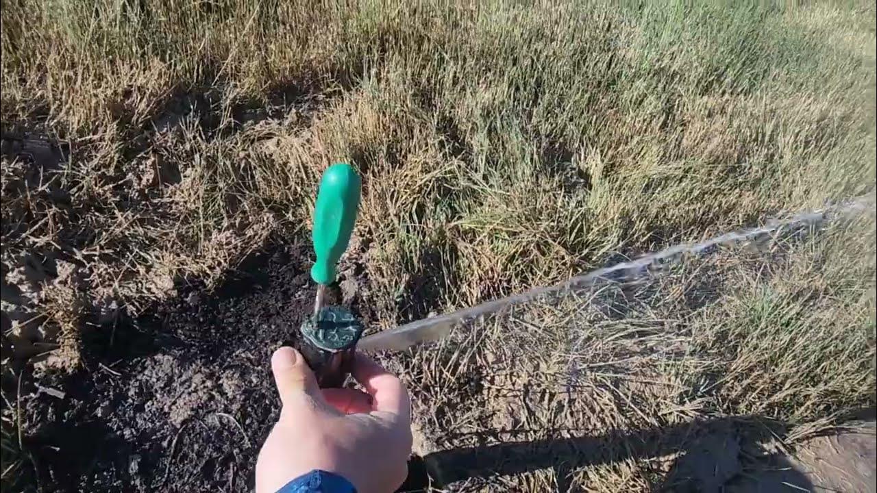 Changing and setting sprinkler head YouTube