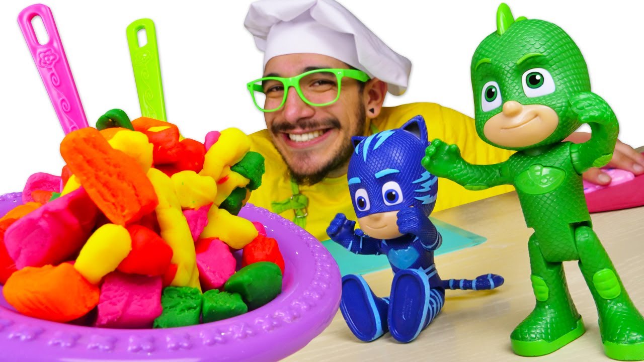 ⁣Cómo preparar ceviche. “Cocina para niños” con los PJ Masks en español. Vídeos para niños