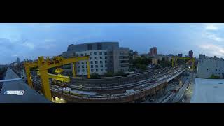 Work in Progress - Park Avenue Viaduct Replacement Weekend June 21st 2024 / North POV Timelapse