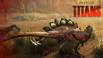 Dasp Pack vs Stego - Path of Titans Gameplay