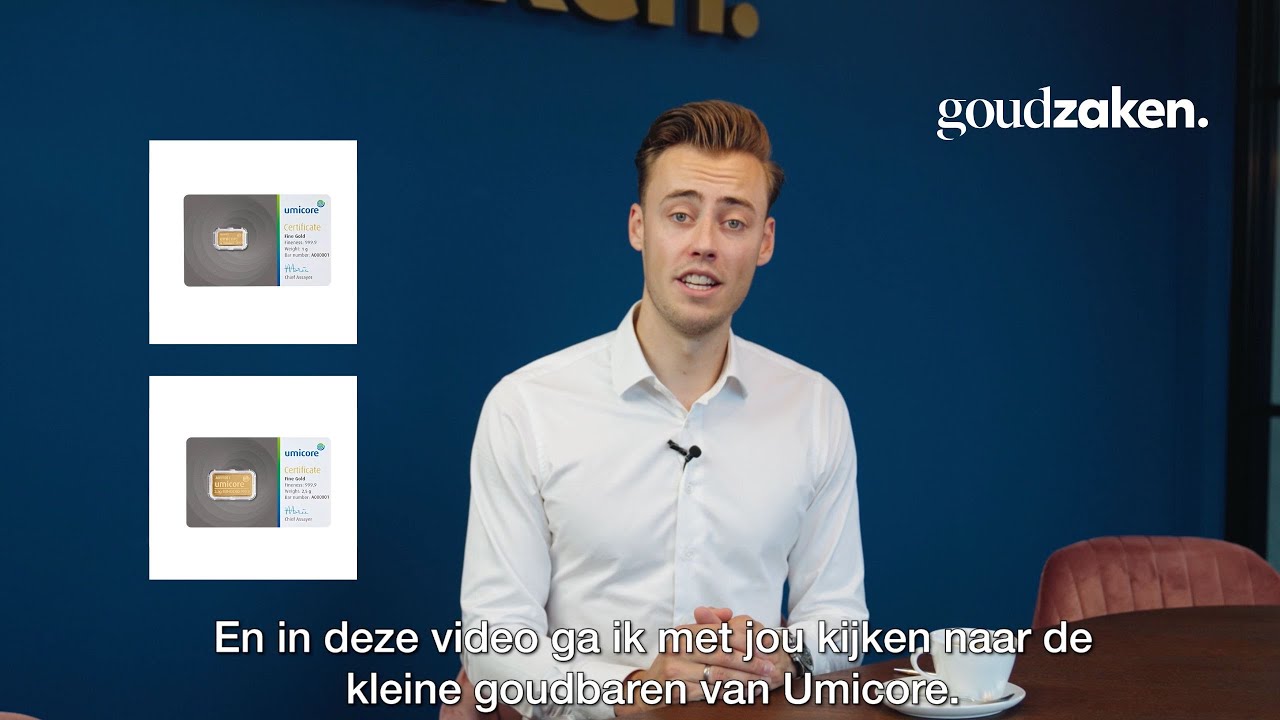 Umicore GOUDBAREN van 1 gram, 2,5 gram en 5 gram (met certificaat) -  Goudzaken