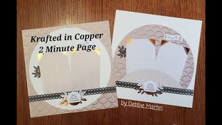 Krafted in Copper 2 Minute Page