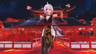 [MMD] TDA Black Dress Hakuで桃源恋歌