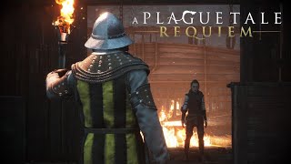 A Plague Tale: Requiem - Mercy Achievement / Trophy Guide
This achievement is obtainable during Chapter 4: Protectors Duty. After learning how to craft tar for your sling you will reach the docks and will have to co-operate with a guard to reach the end. Once you have navigated to the end of the dock the guard will confront you, instead of killing him you will need to equip and fire an ignifier shot with your sling and then fire a tar shot which will make all of the rats around flee from the flames and also not kill the guard. Simply run past the guard and to the left, up the stairs and through the door and the achievement will unlock. A Plague Tale: Requiem - Mercy Achievement / Trophy Guide