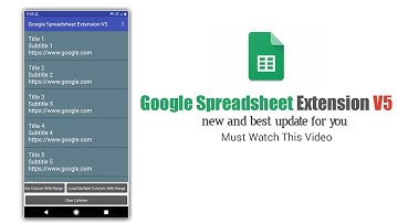 New And Big Update Of Google Spreadsheet Extension V5 For Kodular, App Inventory Etc