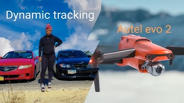 Autel evo 2 dynamic track car and people