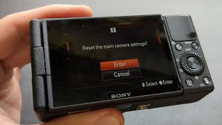 How to Factory Reset Sony ZV-1 / ZV-1F