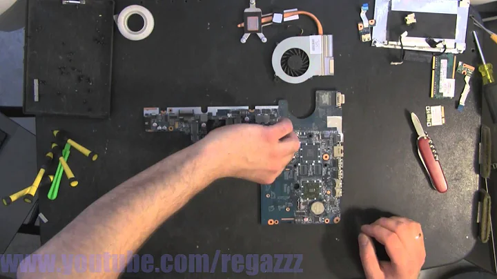 HP G42  take apart video, disassemble, howto open (nothing left) disassembly