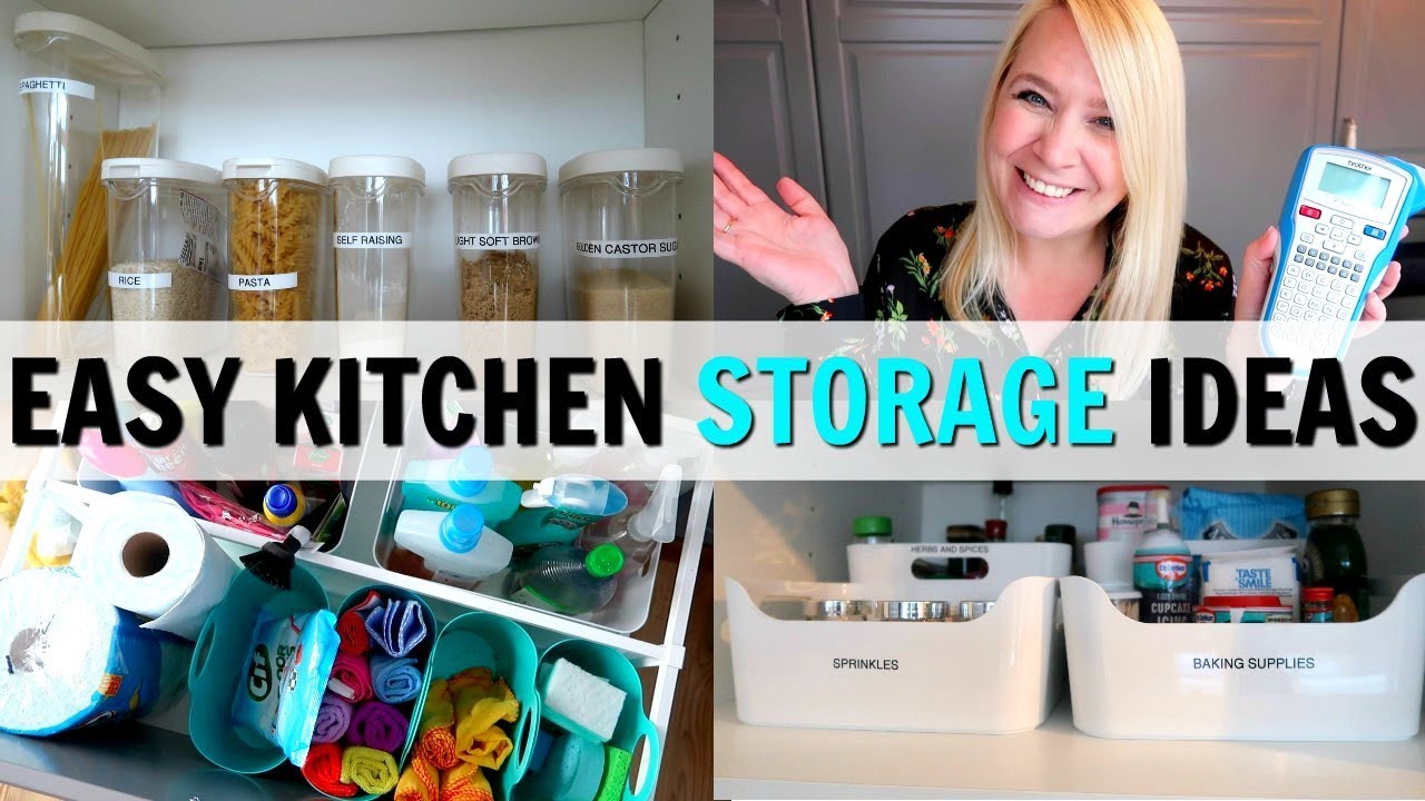 Easy Kitchen Storage Organisation Ideas Youtube