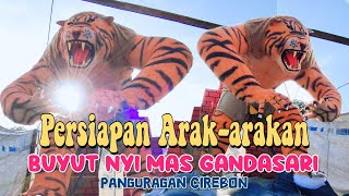 Persiapan Arak-arakan Ogoh-ogoh Buyut Nyi Mas Gandasari Desa Panguragan Cirebon