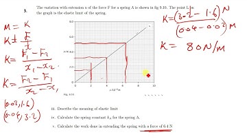 A second spring B of spring constant 2kA is now joined to spring A as shown on fig 9.11. A force