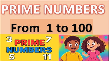 Learn Prime Numbers from 1 to 100 |  Fun Math Lesson for Kids with Visuals & Voice