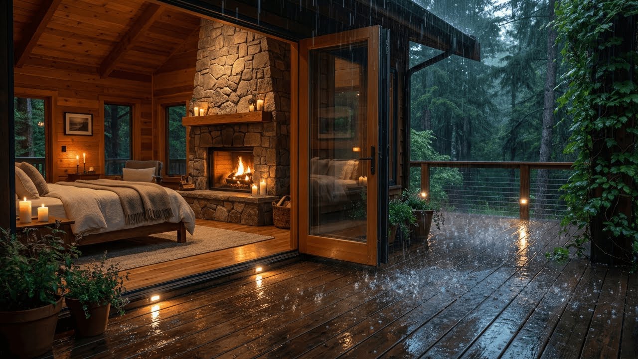 Soft Heavy Rain Sounds for Deep Sleep 🌧️ | Gentle but Intense Rain, Anxiety Relief, 3 Hours