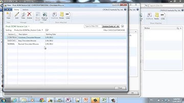 How to use Dynamics NAV Bill of Materials Versions