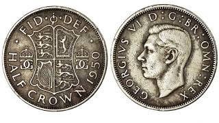 UK 1950 HALF CROWN Coin VALUE + REVIEW