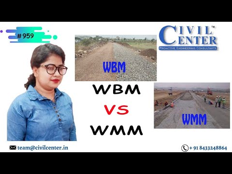 Difference between Water Bound Macadam (WBM) & Wet Mix Macadam (WMM) ||