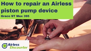 How to repair an Airless piston pump device - Graco ST Max 395