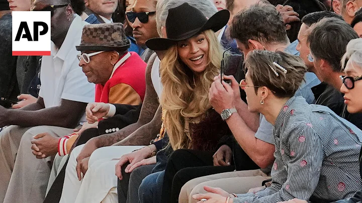 Beyonce and Jay-Z sit front row at the Louis Vuitton show