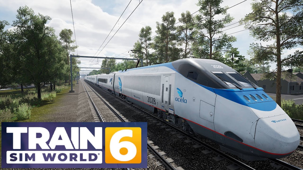 TRAIN SIM WORLD 6 - DECOUVERTE ACELA EXPRESS - BOSTON PROVIDENCE